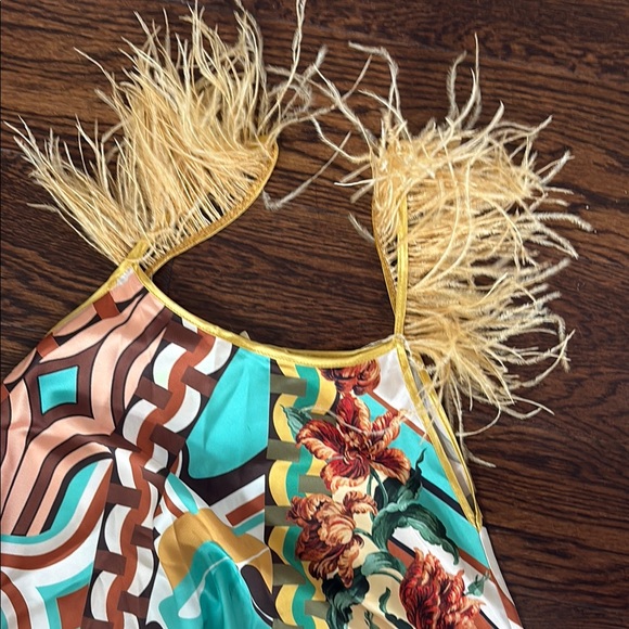 Multicolor Patterned Maxi Dress - Picture 2 of 5